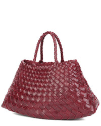 Tiffany & Fred Paris Hand-Woven Leather Tote