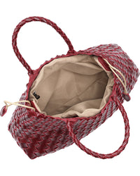 Tiffany & Fred Paris Hand-Woven Leather Tote