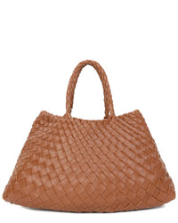 Tiffany & Fred Paris Hand-Woven Leather Tote
