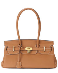 Tiffany & Fred Paris Structured Leather Top Handle Tote