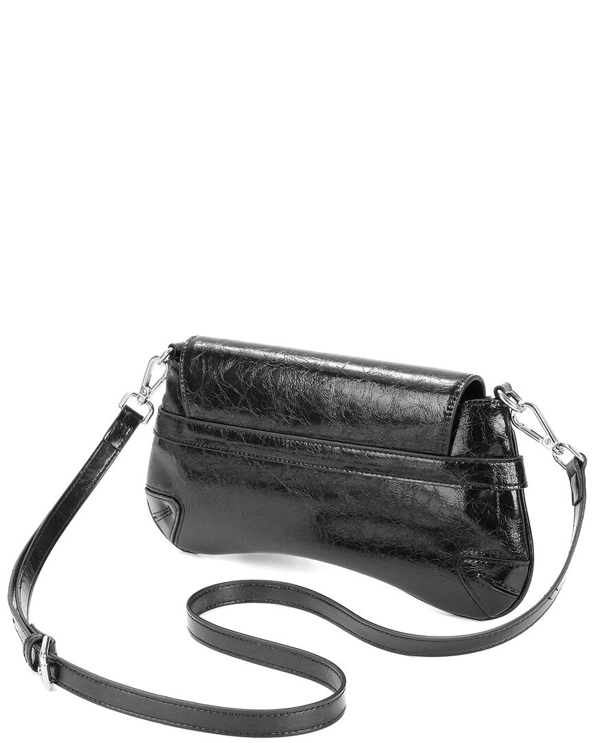 Tiffany & Fred Paris Metallic Leather Shoulder Bag