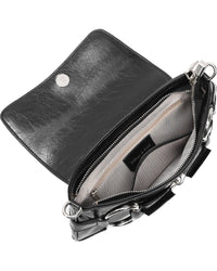 Tiffany & Fred Paris Metallic Leather Shoulder Bag