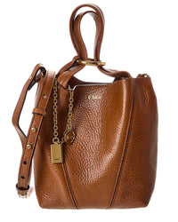 Chloe Spin Small Leather Bucket Bag