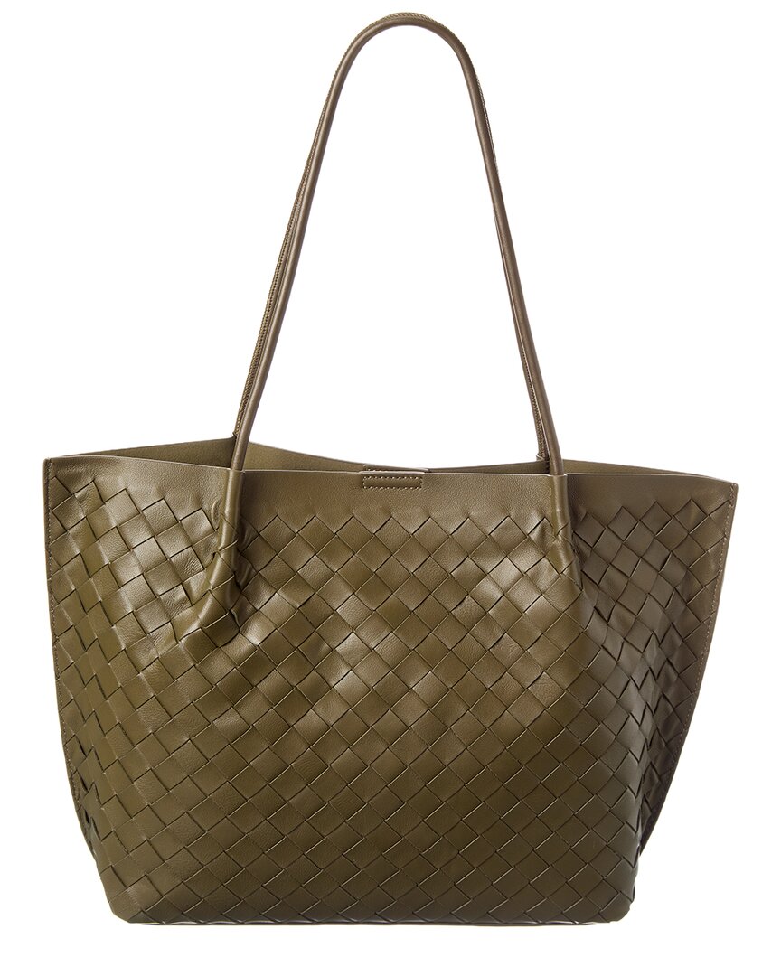Tiffany & Fred Paris Tiffany & Fred Paris Hand-Woven Large Leather Tote
