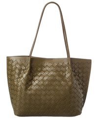 Tiffany & Fred Paris Tiffany & Fred Paris Hand-Woven Large Leather Tote