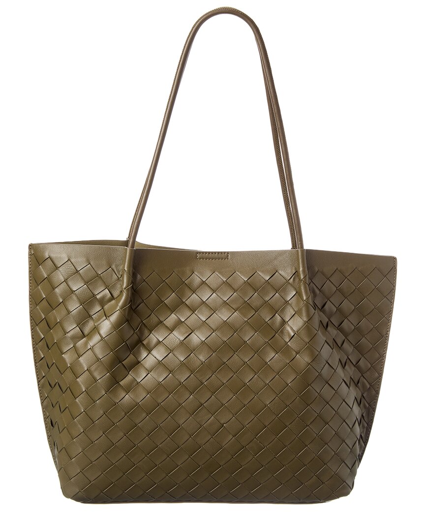 Tiffany & Fred Paris Tiffany & Fred Paris Hand-Woven Large Leather Tote