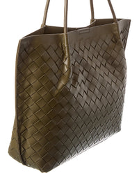 Tiffany & Fred Paris Tiffany & Fred Paris Hand-Woven Large Leather Tote