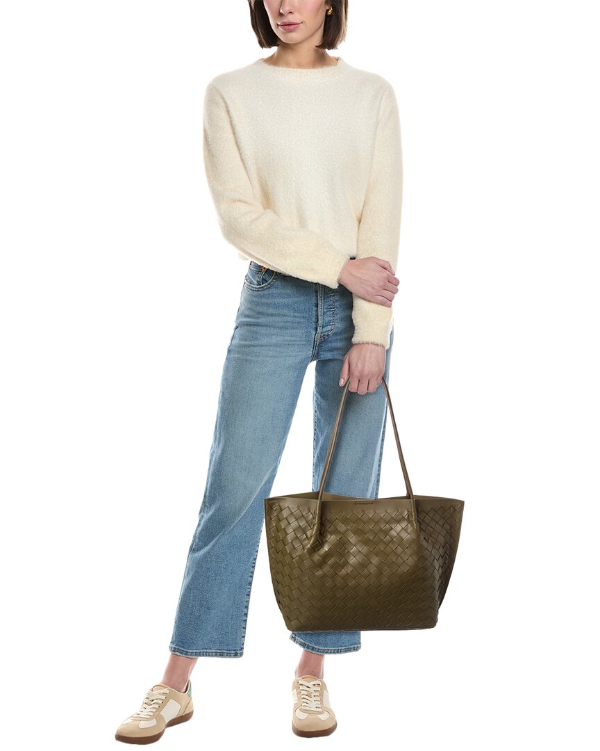 Tiffany & Fred Paris Tiffany & Fred Paris Hand-Woven Large Leather Tote