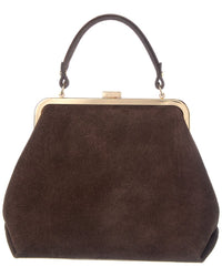 Persaman New York Suede Studded Satchel