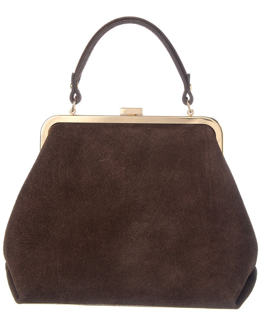Persaman New York Suede Studded Satchel
