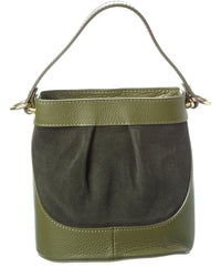 Persaman New York Suede And Leather Bucket Bag