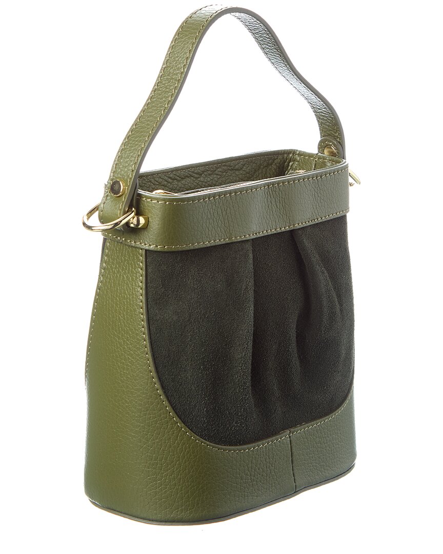 Persaman New York Suede And Leather Bucket Bag