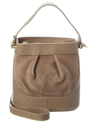 Persaman New York Suede And Leather Bucket Bag