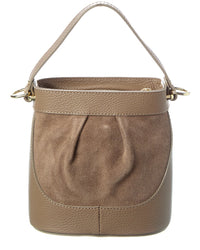 Persaman New York Suede And Leather Bucket Bag