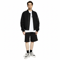 Versace Jeans Couture Black Foil Signature Sweatpant Shorts