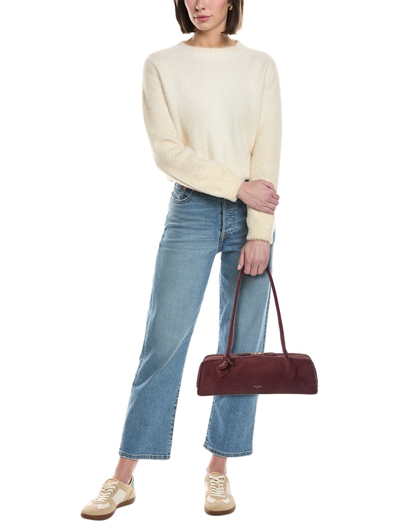 Alaïa Le Teckel Medium Suede Shoulder Bag