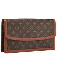 Louis Vuitton Louis Vuitton Brown Monogram Canvas Pochette Dam Gm (Authentic Pre-Loved)