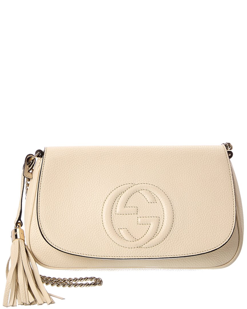 Gucci Gucci White Leather Soho Crossbody (Authentic Pre-Loved)