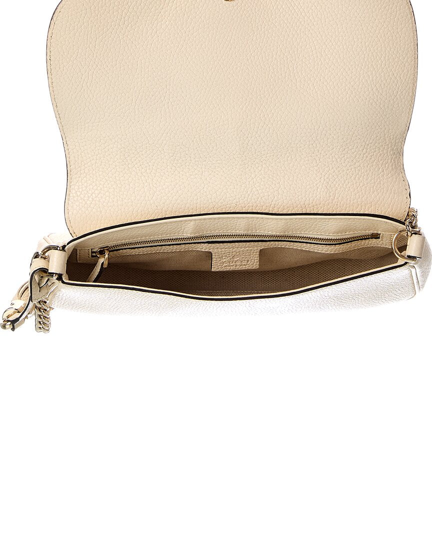 Gucci Gucci White Leather Soho Crossbody (Authentic Pre-Loved)
