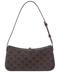 Celine Tina Triomphe Coated Canvas Shoulder Bag