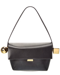 Jacquemus The Rond Carre Leather Shoulder Bag