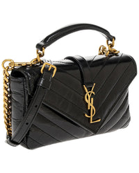 Saint Laurent Saint Laurent College Mini Leather Shoulder Bag