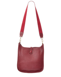 Hermès Rouge Togo Leather Evelyne Pm (Authentic Pre-Loved)