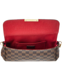 Louis Vuitton Brown Damier Ebene Favorite Mm (Authentic Pre-Loved)