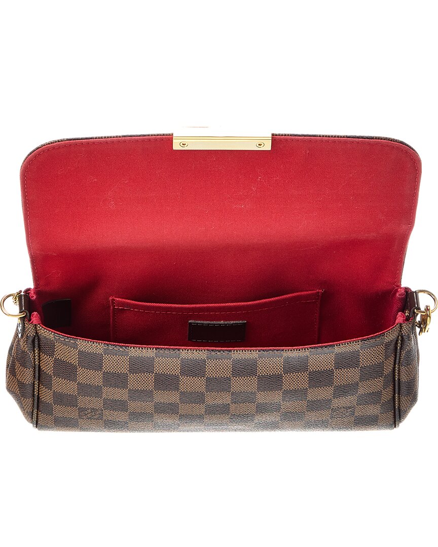 Louis Vuitton Brown Damier Ebene Favorite Mm (Authentic Pre-Loved)