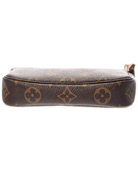 Louis Vuitton Brown Monogram Canvas Mini Pochette Accessoires (Authentic