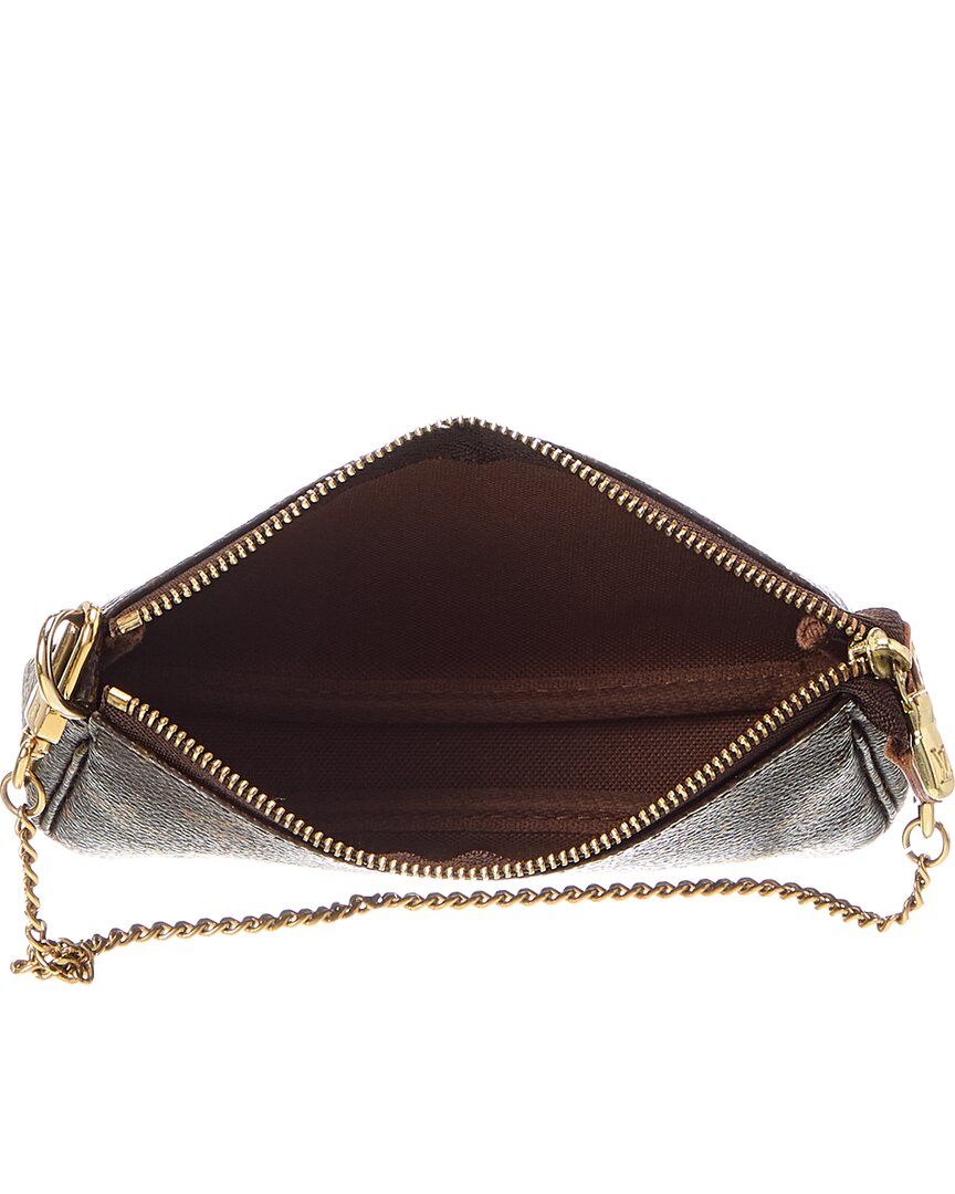Louis Vuitton Brown Monogram Canvas Mini Pochette Accessoires (Authentic