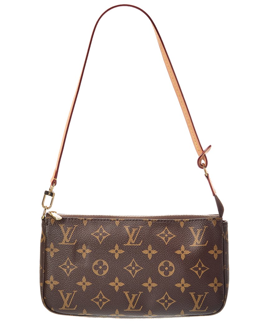 Louis Vuitton Brown Monogram Canvas Pochette Accessories Nm (Authentic