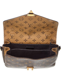 Louis Vuitton Brown Monogram Reverse Canvas Pochette Metis (Authentic Pre-Loved)