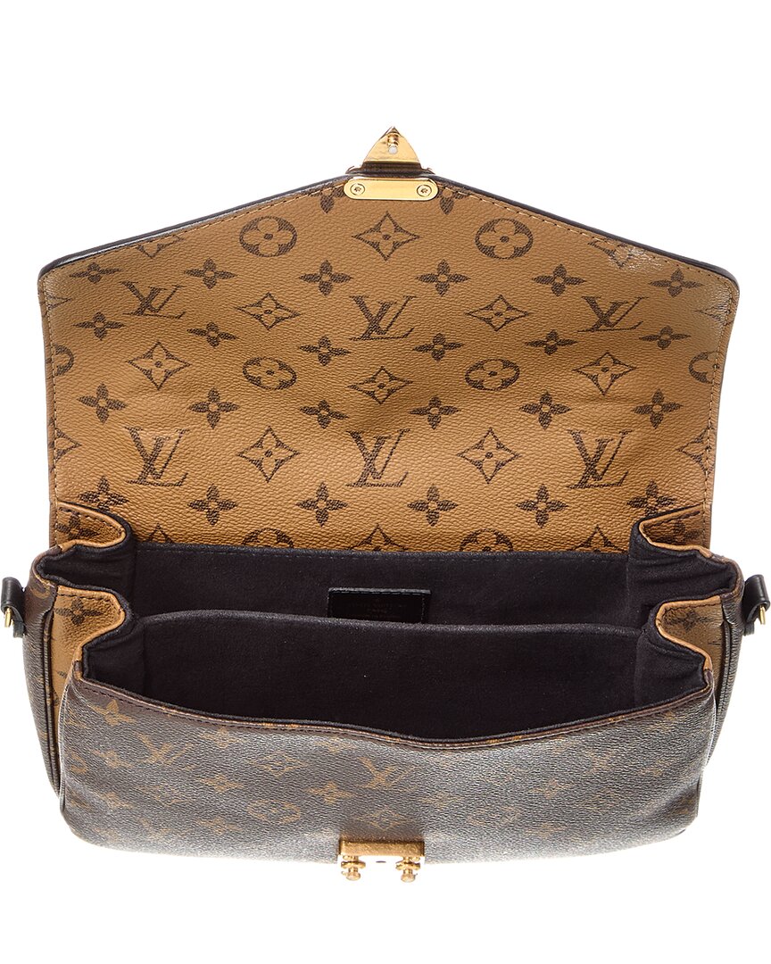 Louis Vuitton Brown Monogram Reverse Canvas Pochette Metis (Authentic Pre-Loved)