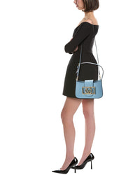 Valentino By Mario Valentino Kai Super V Leather Shoulder Bag