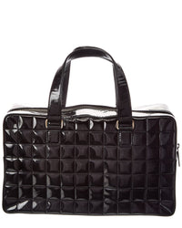 Chanel Black Quilted Patent Leather Chocolate Bar (Authentic Pre-Loved)