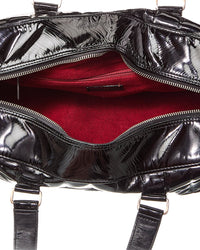Chanel Black Quilted Patent Leather Chocolate Bar (Authentic Pre-Loved)