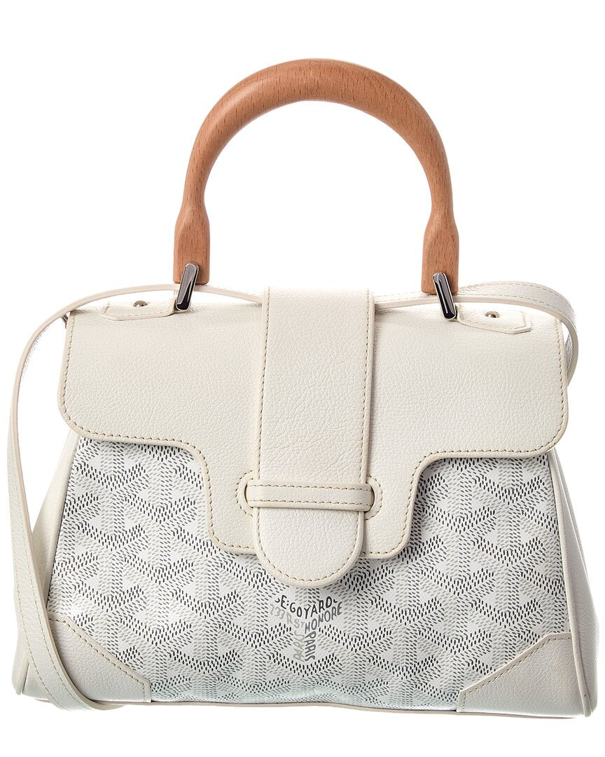 Goyard White Goyardine Mini Saigon Souple (Authentic Pre-Loved)