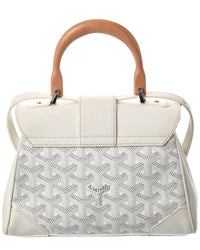 Goyard White Goyardine Mini Saigon Souple (Authentic Pre-Loved)