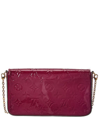 Louis Vuitton Red Monogram Vernis Leather Felicie Pochette (Authentic Pre-Loved)
