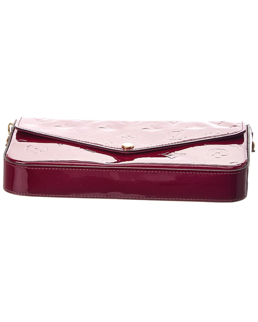 Louis Vuitton Red Monogram Vernis Leather Felicie Pochette (Authentic Pre-Loved)