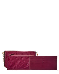 Louis Vuitton Red Monogram Vernis Leather Felicie Pochette (Authentic Pre-Loved)