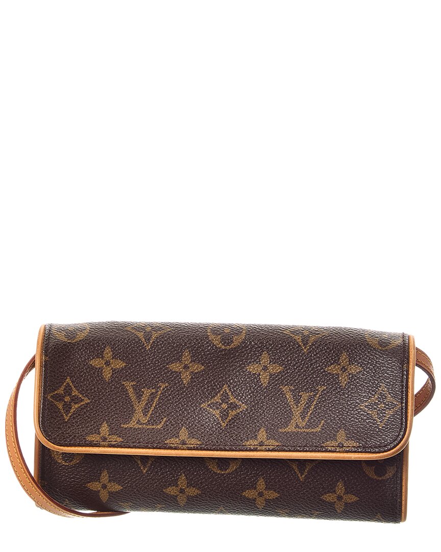 Louis Vuitton Brown Monogram Canvas Pochette Twin Pm (Authentic Pre-Loved)