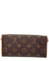 Louis Vuitton Brown Monogram Canvas Pochette Twin Pm (Authentic Pre-Loved)
