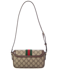 Gucci Ophidia Mini Gg Supreme Canvas & Leather Shoulder Bag