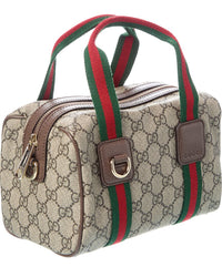 Gucci Mini Gg Supreme Canvas & Leather Shoulder Bag