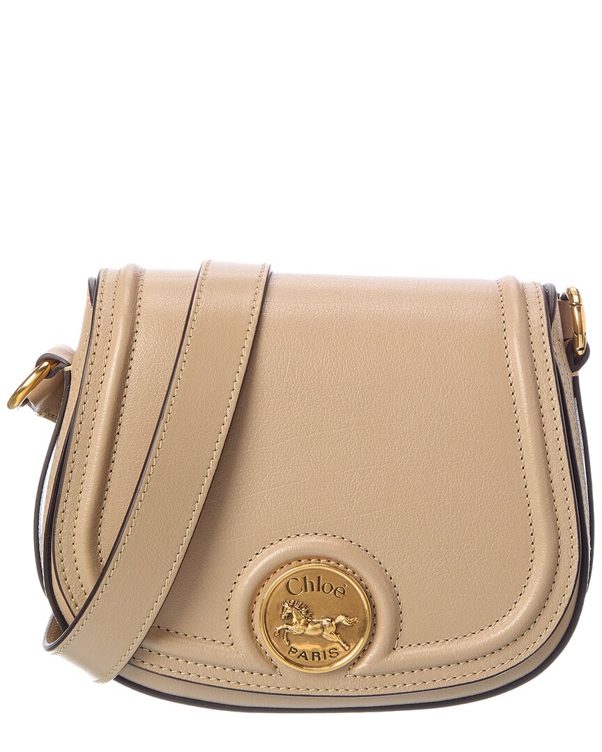 Chloé Chloé Horse Medal Leather Shoulder Bag