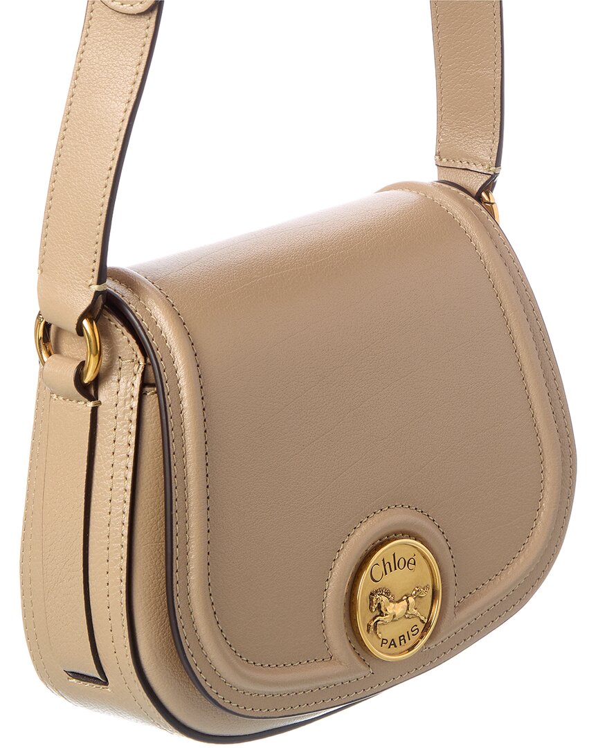 Chloé Chloé Horse Medal Leather Shoulder Bag