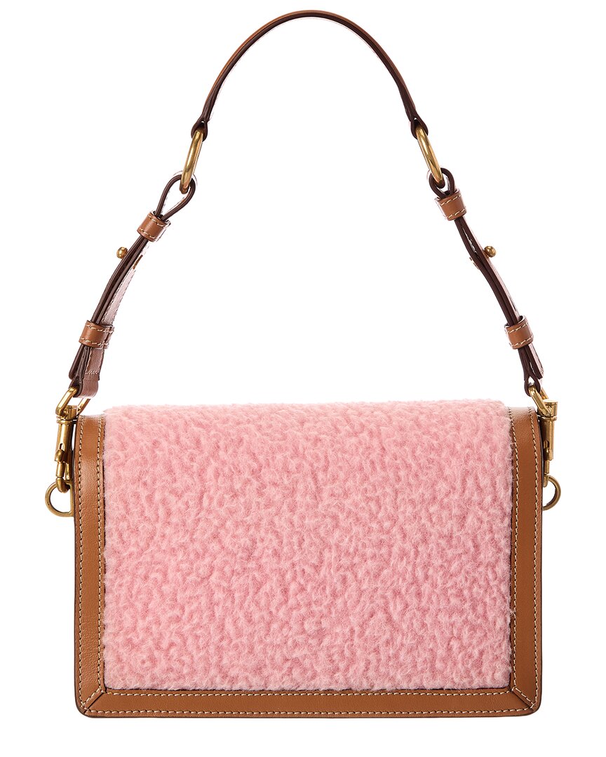 TOD's Tods T Timeless Leather & Wool Shoulder Bag