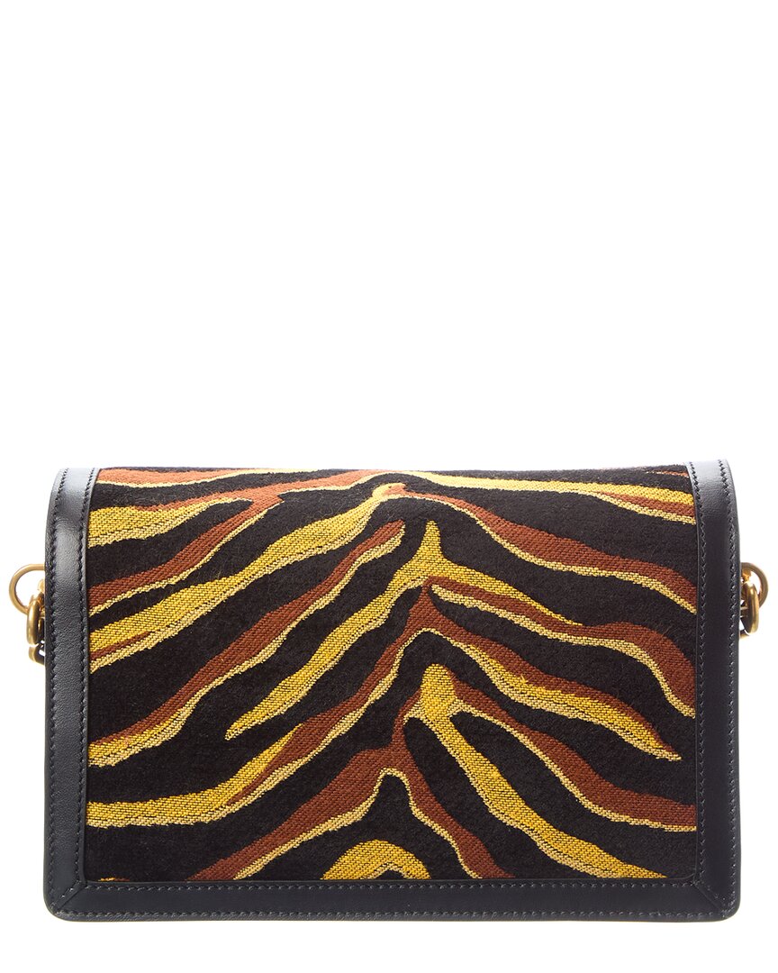 Tod’S T Canvas & Timeless Leather Shoulder Bag